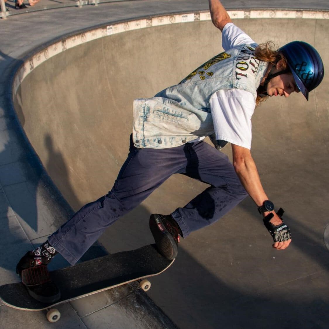 Andy anderson on a skateboard