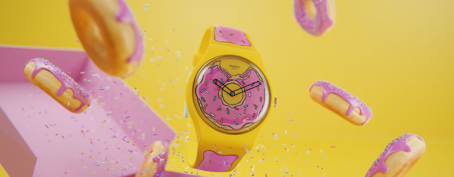 Simpsons donut watch header